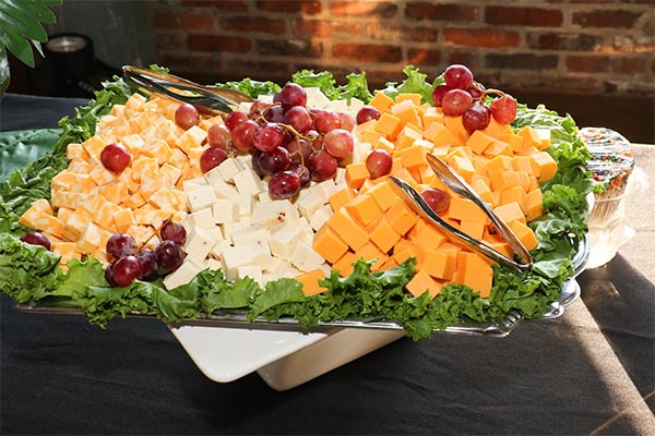 Cheese board prepared by The Christy's catering company in St. Louis
